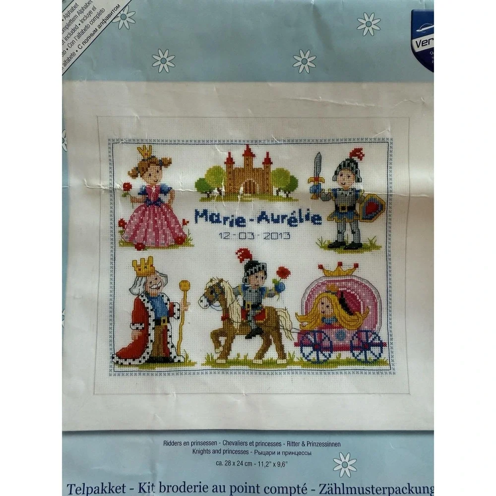 Vervaco Counted Cross Stitch Kit Knights And Princesses‎ 11.2